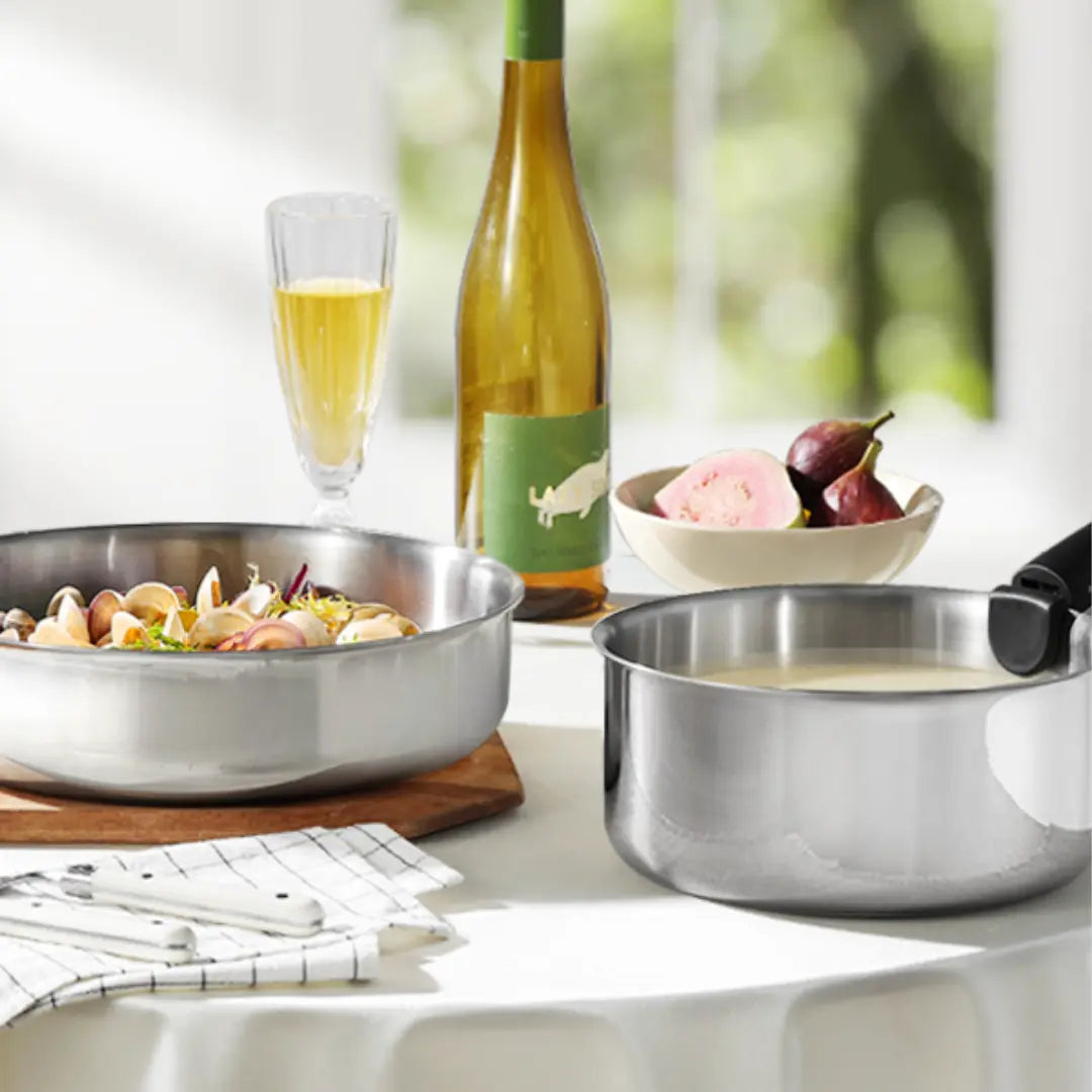 Gourmetific™ Pfannenset aus Edelstahl
