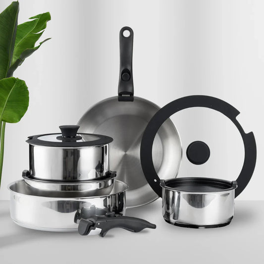 Gourmetific™ Pfannenset aus Edelstahl