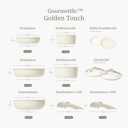Gourmetific™ Pfannenset - Golden Touch